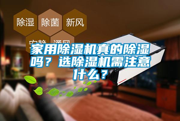 家用除湿机真的除湿吗？选除湿机需注意什么？