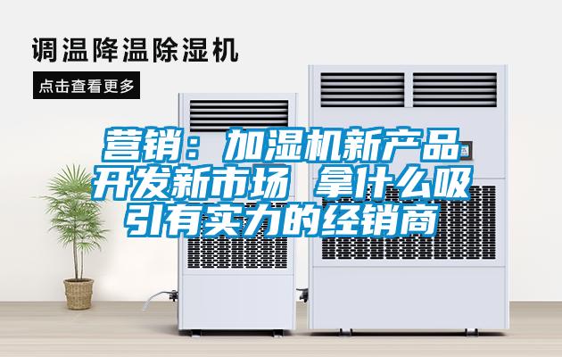 营销：加湿机新产品开发新市场 拿什么吸引有实力的经销商