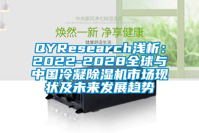 QYResearch浅析：2022-2028全球与中国冷凝除湿机市场现状及未来发展趋势